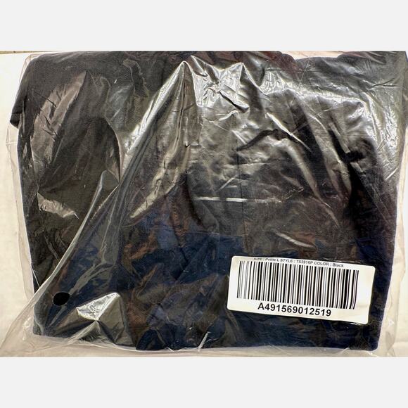 NEW Truth + Style QVC Flounced Stretch Woven Pants in Black L Petite - Picture 5 of 5